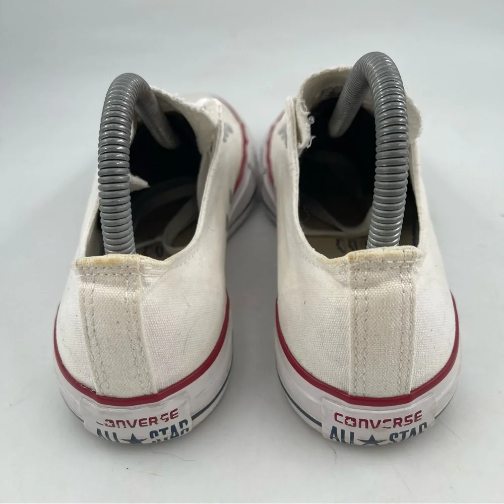 Converse Unisex CTAS Classic White Canvas Low Top Athletic Shoes - M/6 | W/8